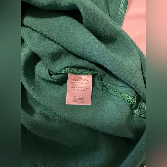 Chloe Kristyn Bettina Top in emerald green - size medium - new with tags - Picture 9 of 10